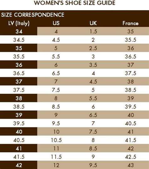 louis vuitton shoe size conversion|louis vuitton size guide.